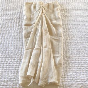 3.1 Philip Lim linen strapless dress
